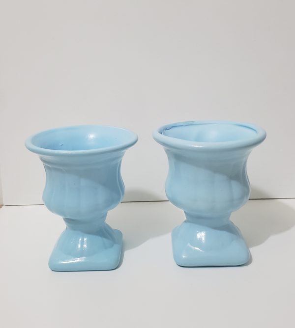 Vaso grego em cerâmica Azul claro