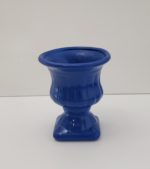 Vaso Grego em Cerâmica Azul Bic