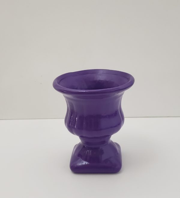 Vaso Grego em Cerâmica Roxo