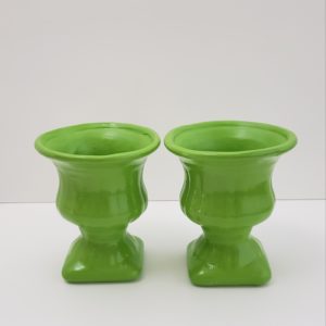 Vaso Grego em Cerâmica Verde