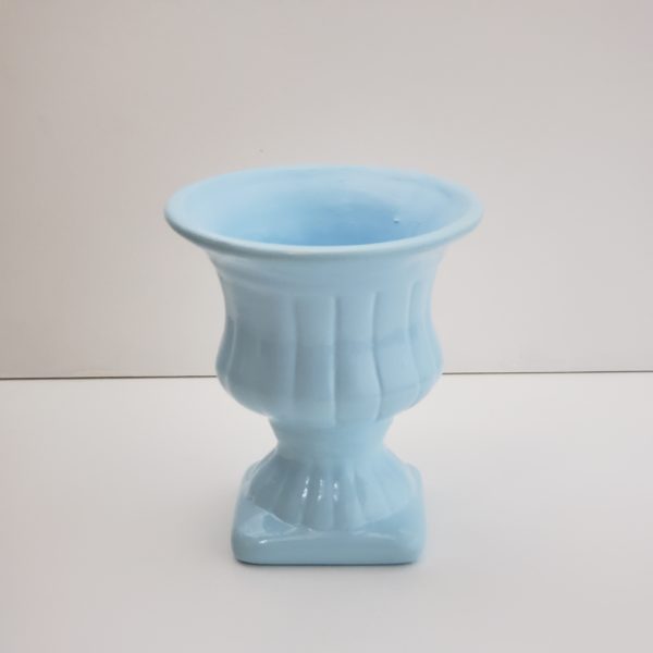 Vaso Grego em Cerâmica Azul claro