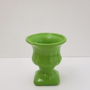 Vaso Grego em Cerâmica Verde Folha