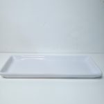 Bandeja cerâmica retangular cor Branco