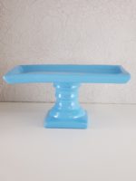 Suporte para doces cerâmica retangular cor Azul Céu