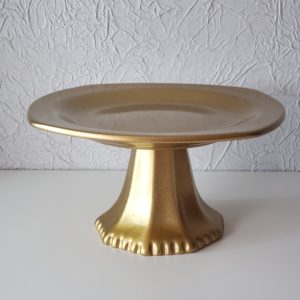 Suporte Doces Cerâmica Dourado