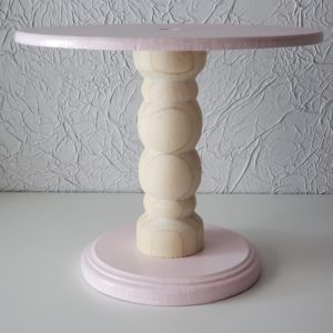 Suporte para doces Redondo Torneado Rosa Candy P