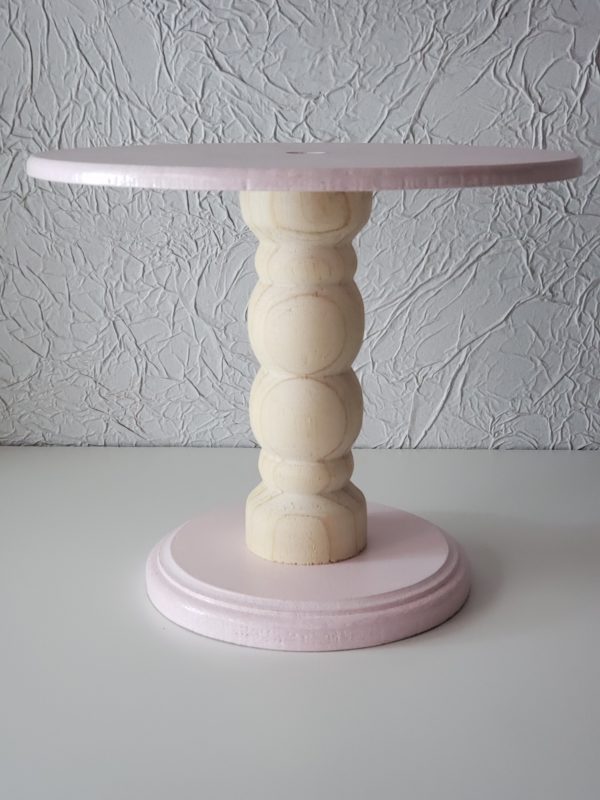 Suporte para doces Redondo Torneado Rosa Candy P Suporte para doces Redondo Torneado Rosa Candy P