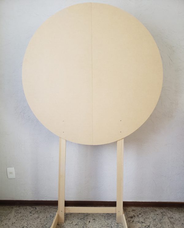 Painel redondo em MDF Dobrável 1,20mD Painel redondo em MDF Dobrável 1,20mD