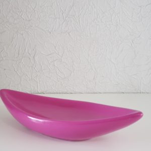 Suporte de cerâmica para doces Canoa cor Pink