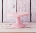 Suporte de cerâmica redondo babado cor Rosa