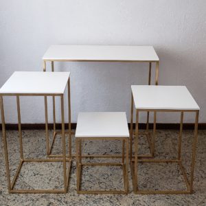 Kit 4 Mesas Cubo