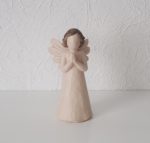 kit Anjos Batizado Resina Bege