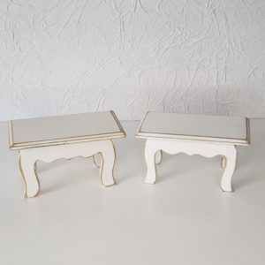 Kit Micro Banquinho MDF Branco