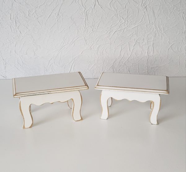 Kit Micro Banquinho MDF Branco Kit Micro Banquinho MDF Branco