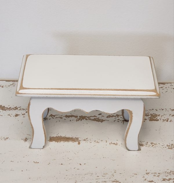 Kit Micro Banquinho MDF Branco