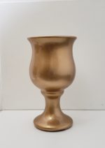 Vaso Taça em Cerâmica Dourado