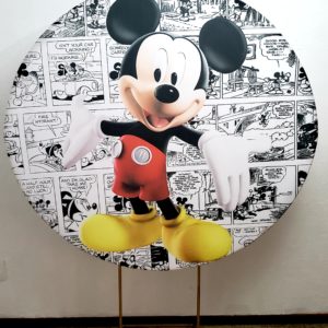 Tecido Redondo Sublimado Mickey