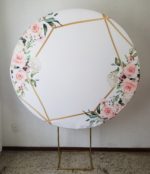 Tecido Redondo Sublimado Flores (Locação )