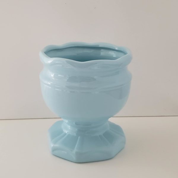 Vaso em Cerâmica Azul Bebe Vaso em Cerâmica Azul Bebe