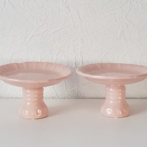 Porta Cupcake Cerâmica Rosa Bebê