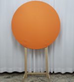 Painel Redondo com Tecido Laranja