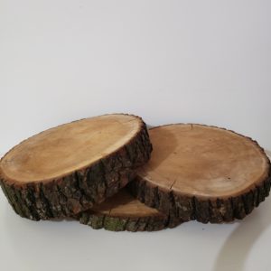 Bolacha de Madeira Grande Rústica