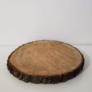 Bolacha de Madeira Grande Rústica