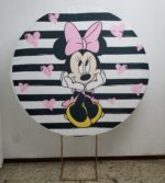 Tecido Redondo Sublimado Minnie