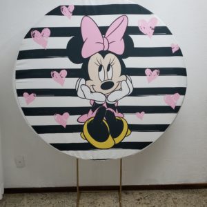 Tecido Redondo Sublimado Minnie
