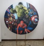 Tecido Redondo Sublimado Super Heróis