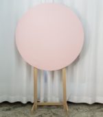 Tecido Para Painel Redondo cor Rosa