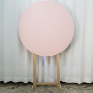 Tecido Para Painel Redondo cor Rosa