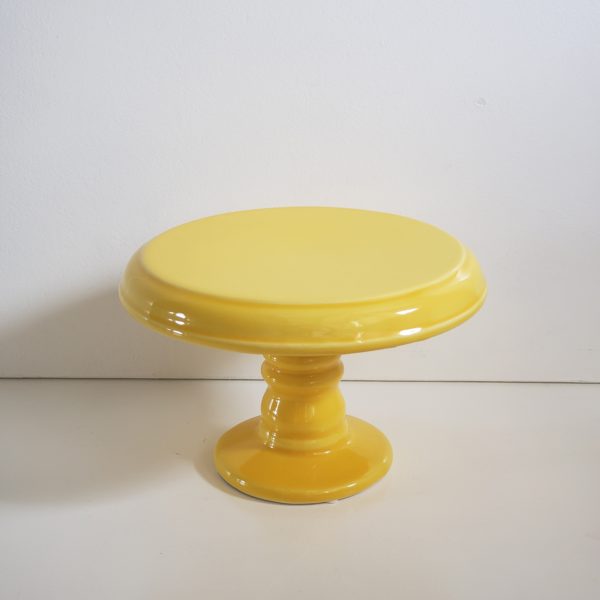 Suporte Boleira Cerâmica Amarelo P Suporte Boleira Cerâmica Amarelo P