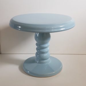 Suporte Boleira Cerâmica Azul Bebe G