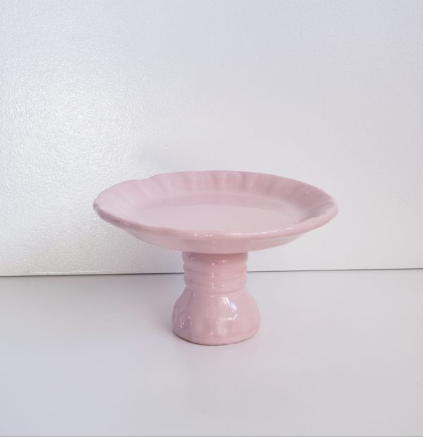 Porta Cupcake Cerâmica Rosa Bebê Porta Cupcake Cerâmica Rosa Bebê