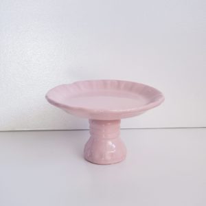 Porta Cupcake Cerâmica Rosa Bebê