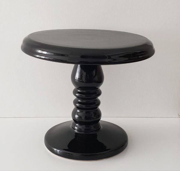 Suporte Boleira Cerâmica Preto G Suporte Boleira Cerâmica Preto G