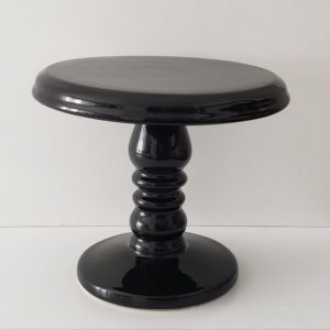 Suporte Boleira Cerâmica Preto G