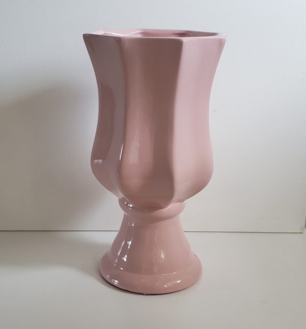 Vaso Cerâmica Rosa Bebe G Vaso Cerâmica Rosa Bebe G