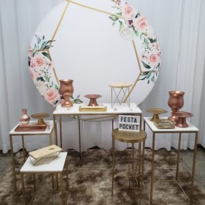 Festa Pocket Adulto Dourado e Rose Gold