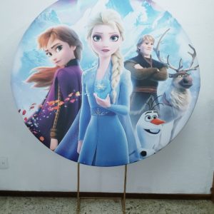 Tecido Redondo Sublimado Frozen 2