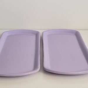 Bandeja cerâmica Oval cor Lilas