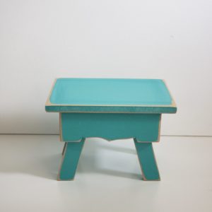 Porta Doces Banqueta Verde Tiffany