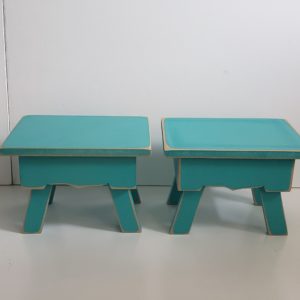 Porta Doces Banqueta Verde Tiffany