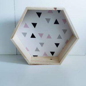 Nicho de Mesa Hexagonal Madeira