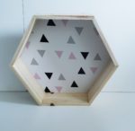 Nicho de Mesa Hexagonal Madeira