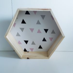 Nicho de Mesa Hexagonal Madeira