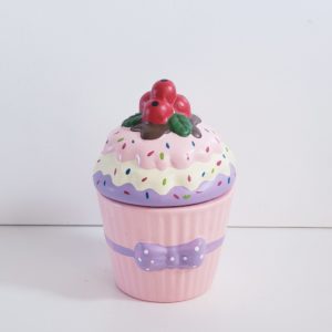 Cupcake de Cerâmica Decorativo