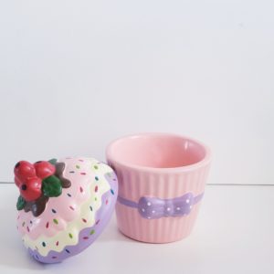 Cupcake de Cerâmica Decorativo