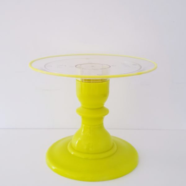 Suporte Boleira ABS tampo transparente Amarelo Neon Suporte Boleira ABS tampo transparente Amarelo Neon